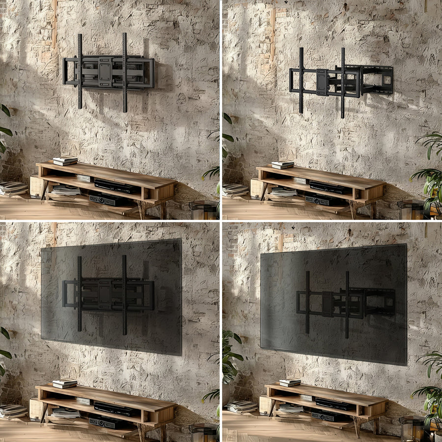Suporte TV Maclean MC-482 Económico, VESA 900x600 máx., 60-120", 120 kg, Preto