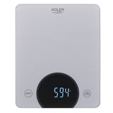 Balança de cozinha Adler AD 3173s até 10 kg LED Dimensões 20 x 16 cm