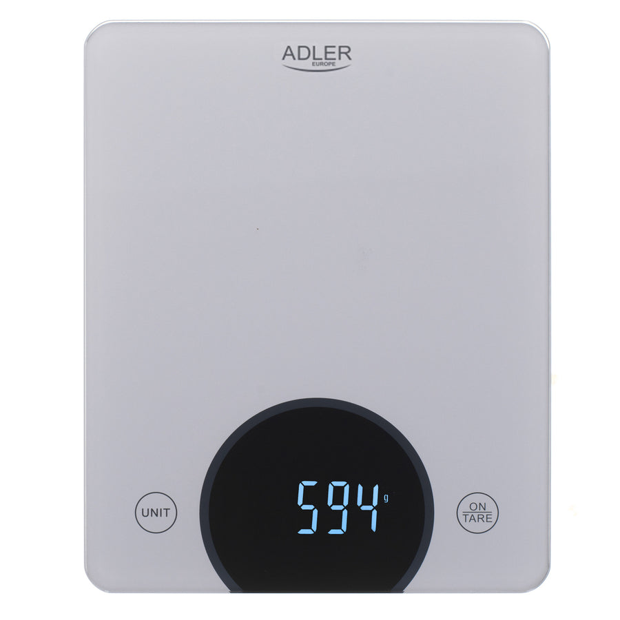 Balança de cozinha Adler AD 3173s até 10 kg LED Dimensões 20 x 16 cm