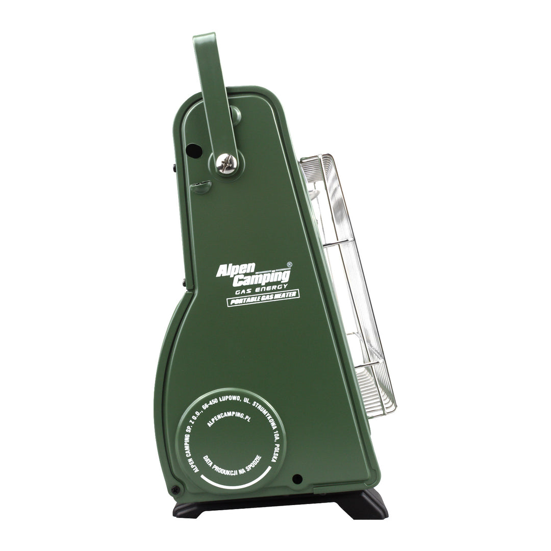 Aquecedor de campismo Alpen com consumo de gás de 124 g/h, ignição piezo, IK-1000 PRO, ISLÂNDIA + 4 cartuchos
