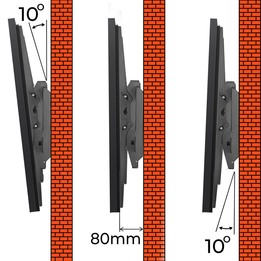 Maclean MC-750N Soporte para TV o Monitor, máx. VESA 900x600, 60-120", 120kg, Negro