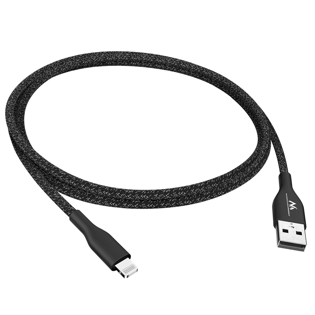 Maclean Cargador de coche, Qualcomm Quick Charge, QC 3.0 - toma 5V/3A, 9V/1.8A, 12V/1.6A, 5V/3.1A con cable USB Lightning