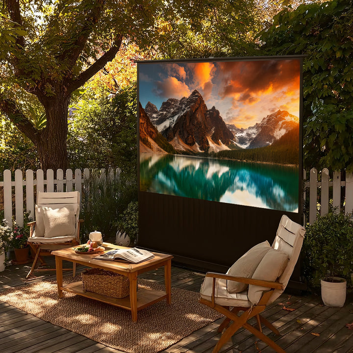Pantalla de proyección portátil Maclean, compacta, de suelo, 100", 16:9, MC-964