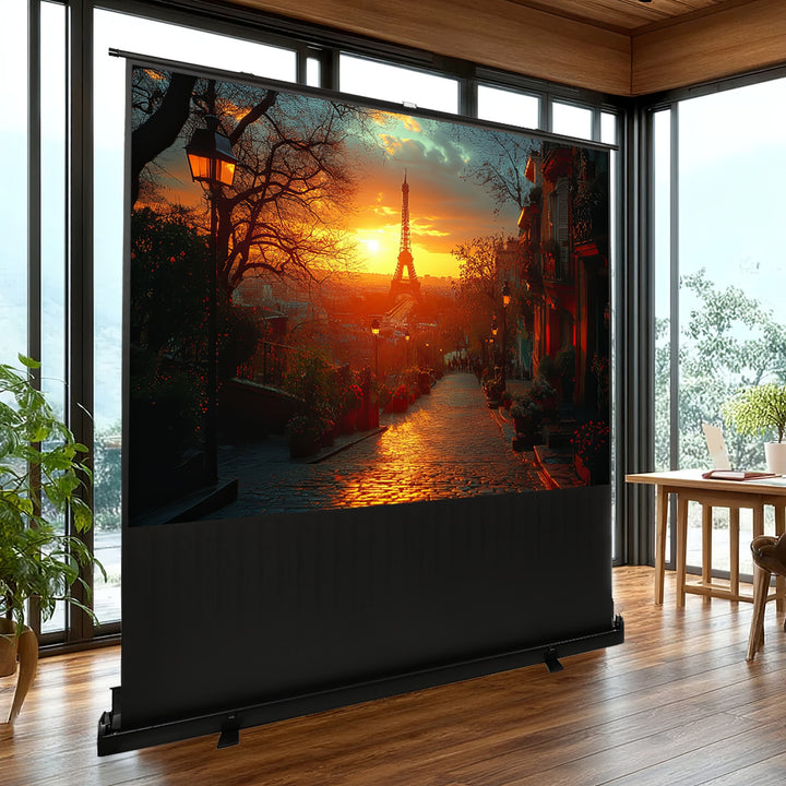 Pantalla de proyección portátil Maclean, compacta, de suelo, 100", 16:9, MC-964