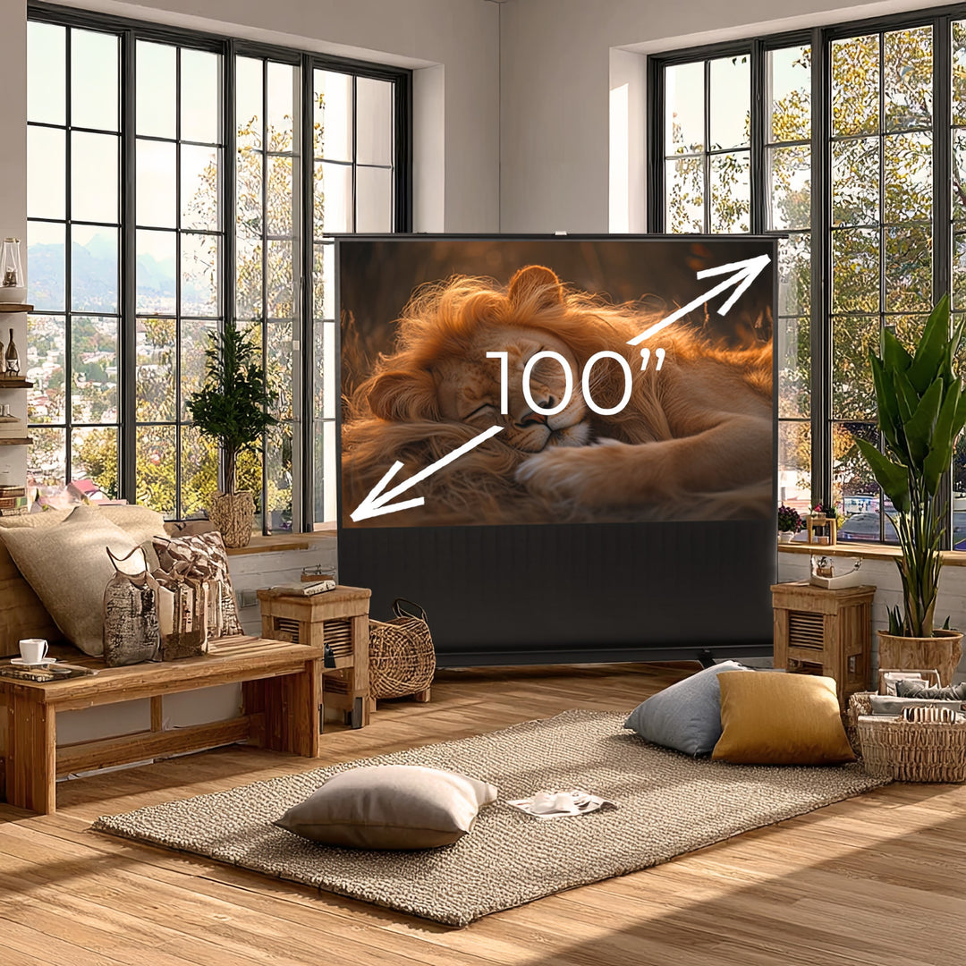 Pantalla de proyección portátil Maclean, compacta, de suelo, 100", 16:9, MC-964