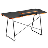 NanoRS RS170 Escritorio para juegos con estante para monitor, 50 kg máx., altura 850 mm, Color negro