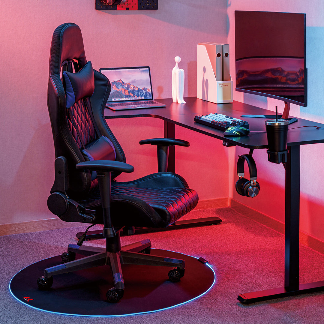 Tapete para cadeira gaming NanoRS RS171, retroiluminação RGB, USB, 100 cm