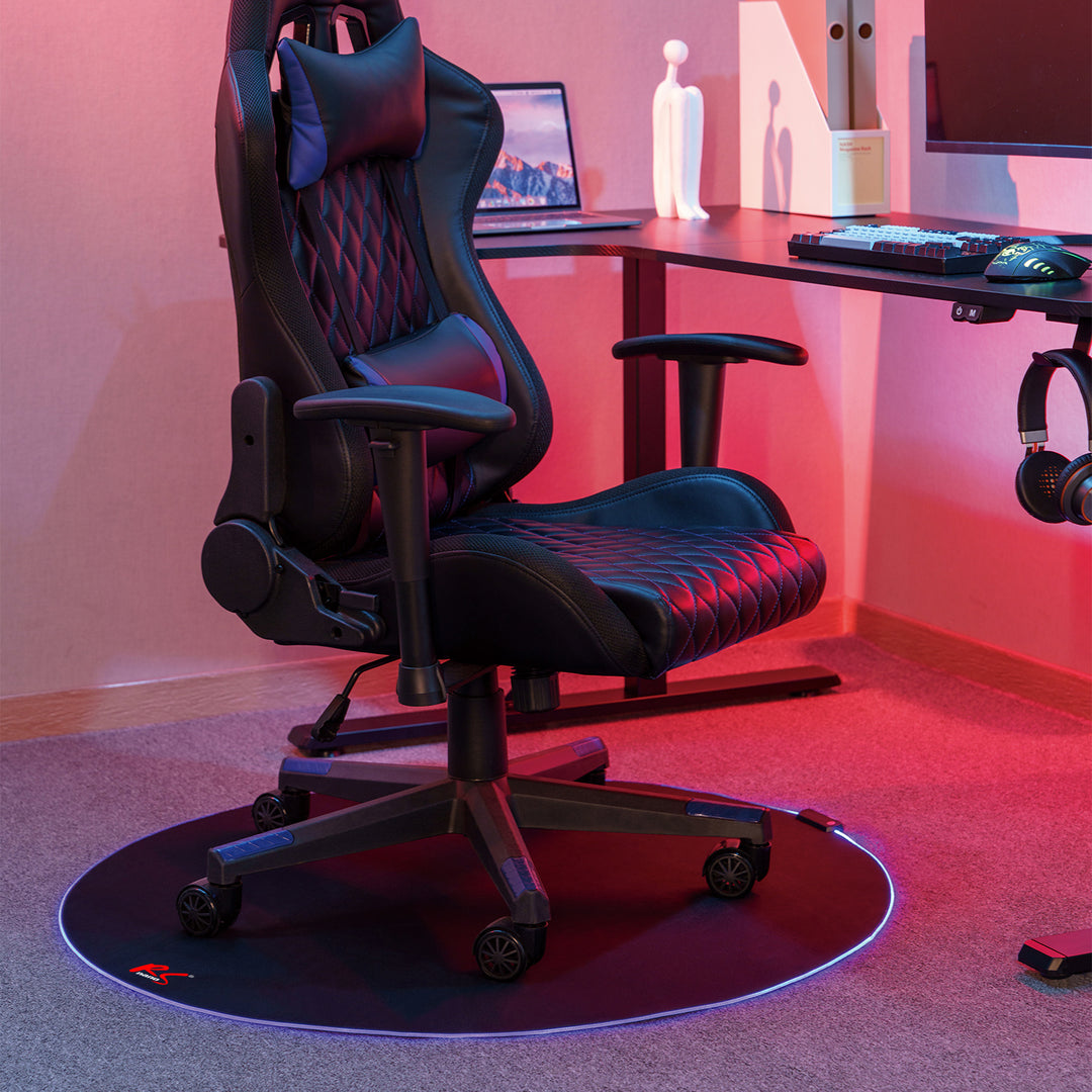 Tapete para cadeira gaming NanoRS RS171, retroiluminação RGB, USB, 100 cm