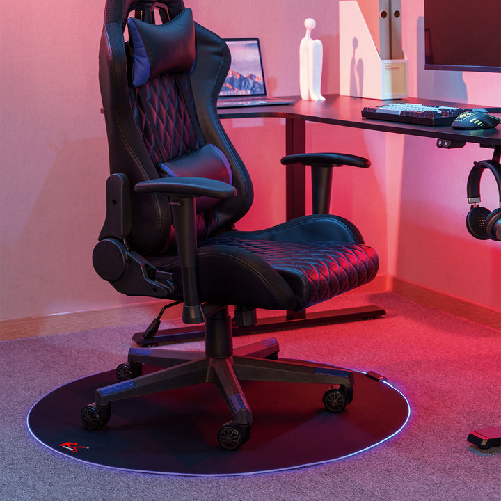 Tapete para cadeira gaming NanoRS RS171, retroiluminação RGB, USB, 100 cm