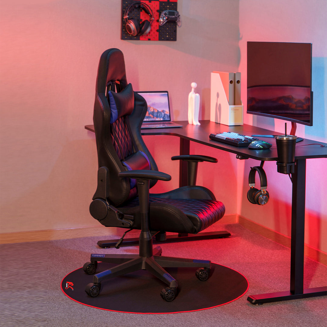 Tapete para cadeira gaming NanoRS RS172, tapete protetor, redondo, 100 cm
