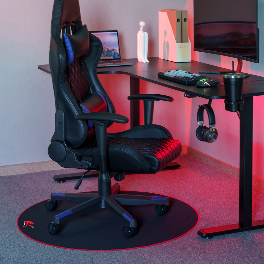 Tapete para cadeira gaming NanoRS RS172, tapete protetor, redondo, 100 cm