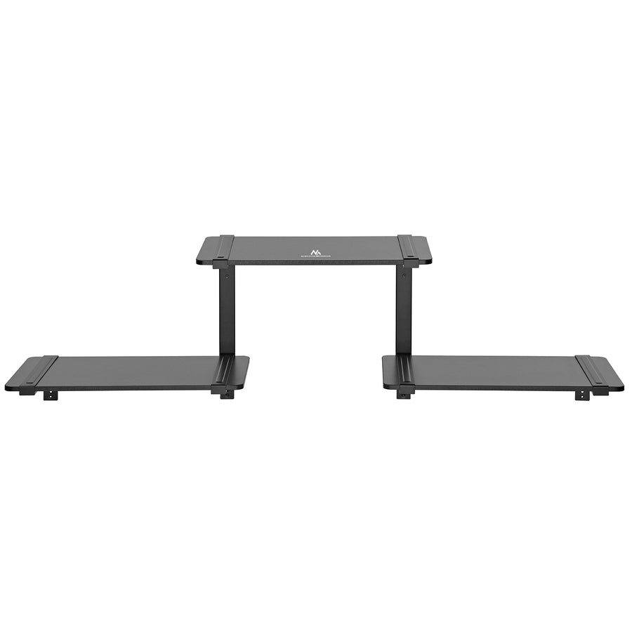 Estante modular de três níveis Maclean MC-974, prateleira de parede, carga máxima de 30 kg
