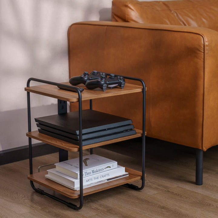 Elegante estante com 3 prateleiras Maclean MC-978, estante com prateleiras, carga máxima de 90 kg, 454 x 400 x 496 mm
