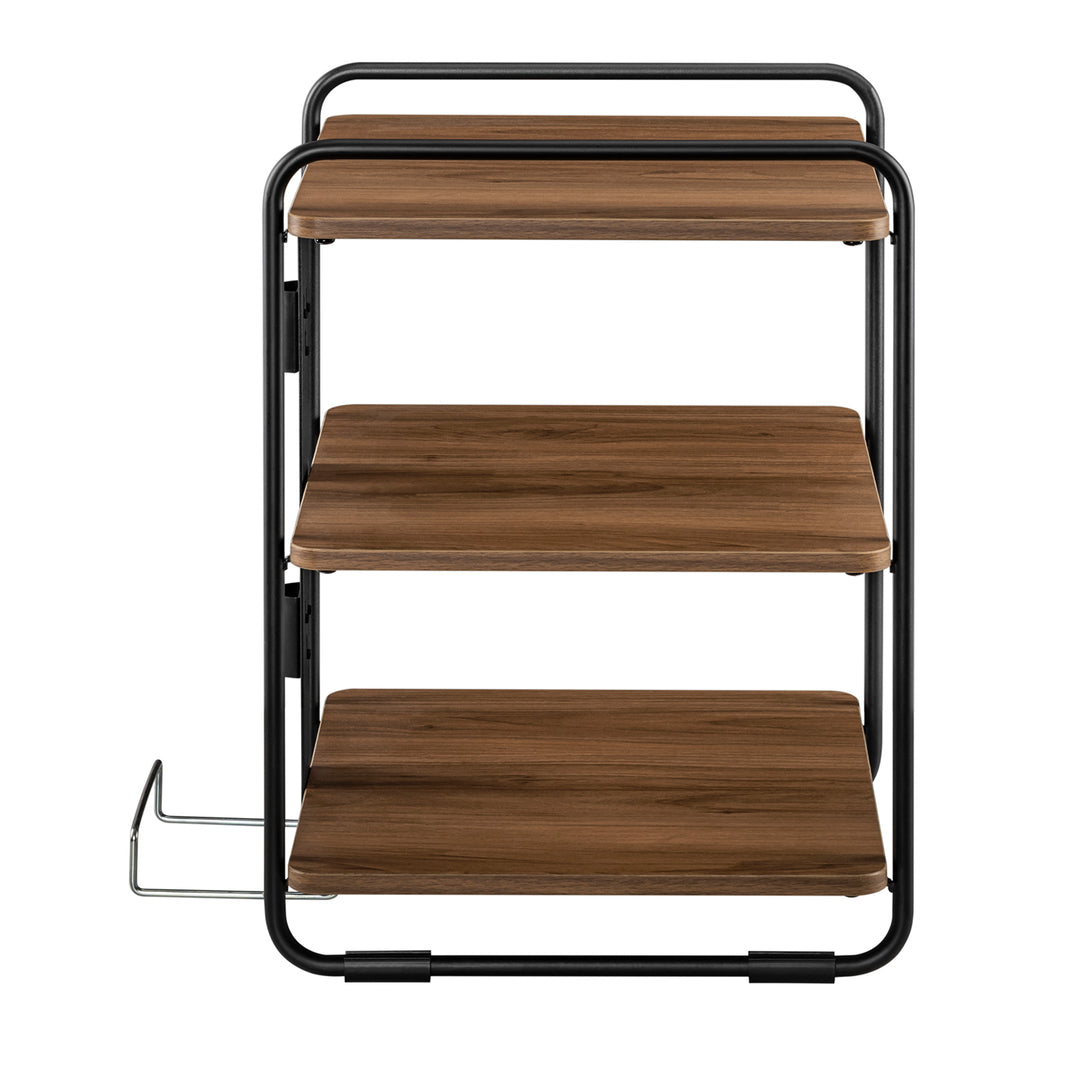 Elegante estante com 3 prateleiras Maclean MC-978, estante com prateleiras, carga máxima de 90 kg, 454 x 400 x 496 mm