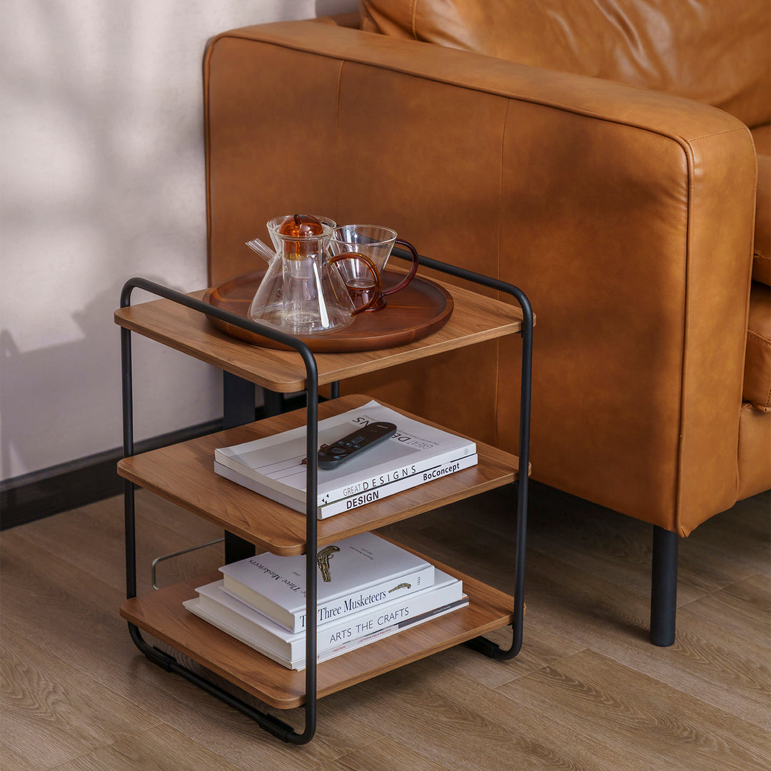 Elegante estante com 3 prateleiras Maclean MC-978, estante com prateleiras, carga máxima de 90 kg, 454 x 400 x 496 mm