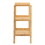 Móveis de casa de banho GreenBlue GB321, estante em bambu com 3 prateleiras, 370x330x780 mm
