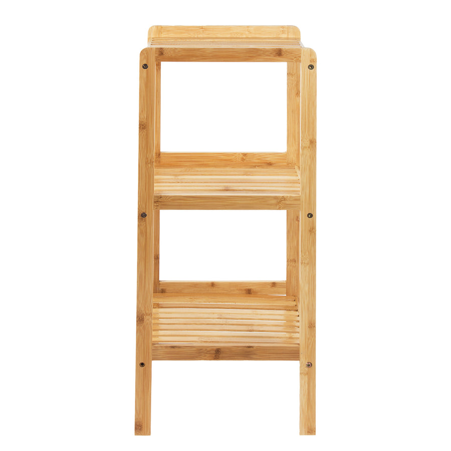 Móveis de casa de banho GreenBlue GB321, estante em bambu com 3 prateleiras, 370x330x780 mm