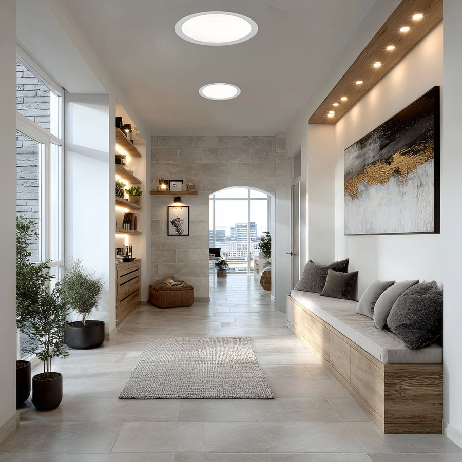 Maclean MCE372 R Panel LED de techo, Montaje empotrado SLIM, 18 W, blanco neutro 4000 K, 170*26 mm, 1900 lm