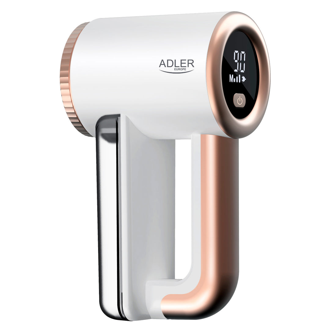 Barbeador de Tecido Adler, Carregamento USB, Visor LCD, 3 Níveis de Velocidade, Escova, AD 9617