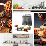 Máquina de waffles Adler, para 4 waffles, controlo de temperatura, 1800 W, AD 3049