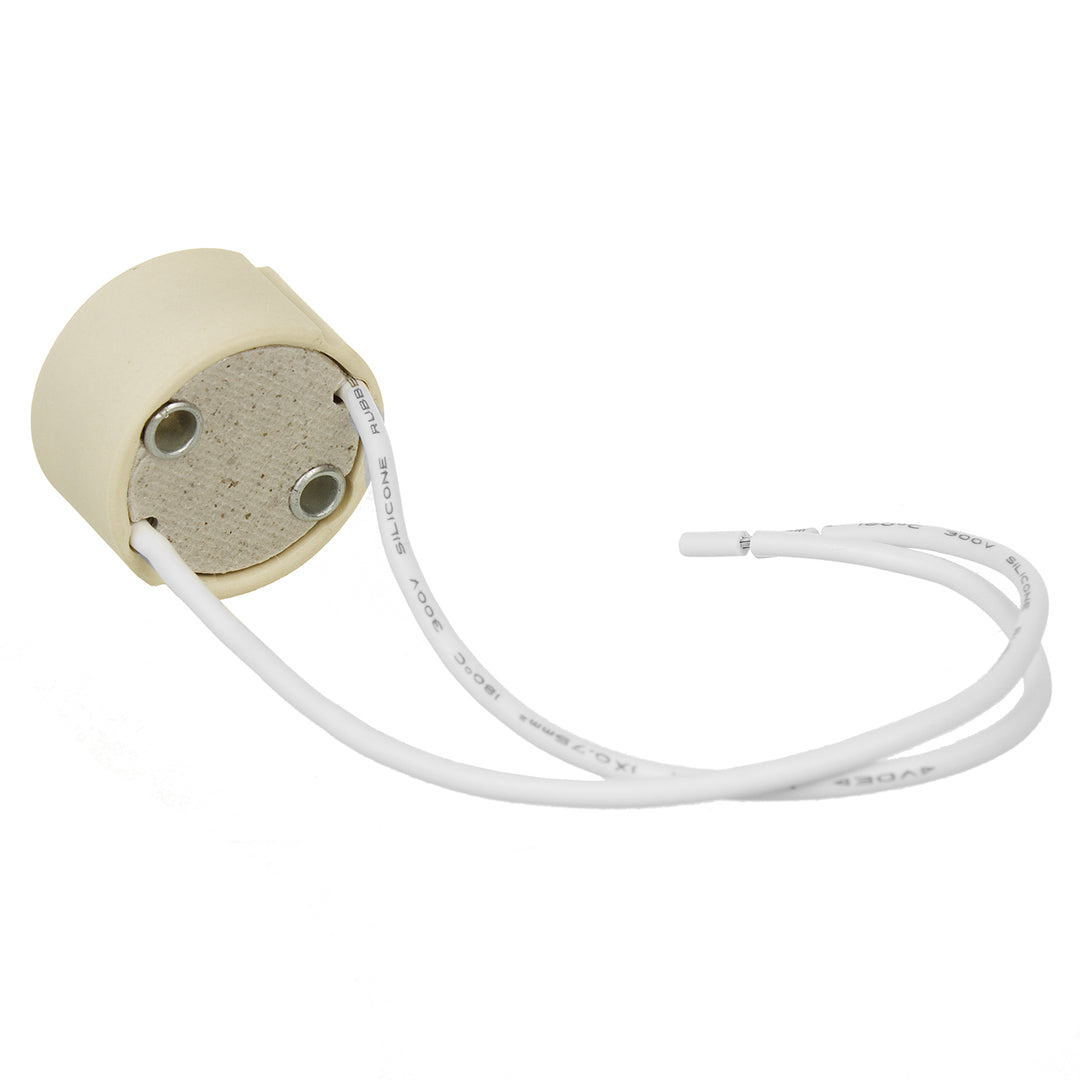 10x tomada de ligação Maclean, tomada cerâmica GU10, 250 V~, corrente nominal máx. 2 A, comprimento do cabo 14 cm, MCE428
