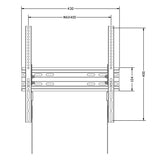 Maclean MC-748A Soporte para TV o monitor, VESA máx. 400x400, 32-70", 45kg, Color negro