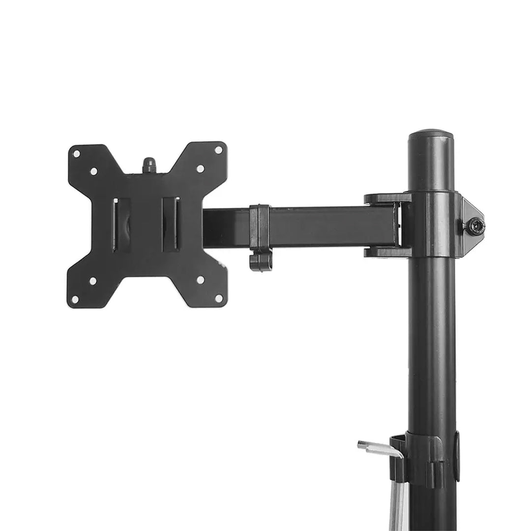 Suporte para monitor duplo Maclean MC-967, vertical, para monitores OLED QLED LCD e LED de 13 a 27 polegadas, VESA 75x75 e 100x100, máx. 9 kg