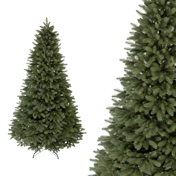 Árvore de Natal artificial Novatom, abeto canadiano, PE + PVC, 180 cm, JKM180