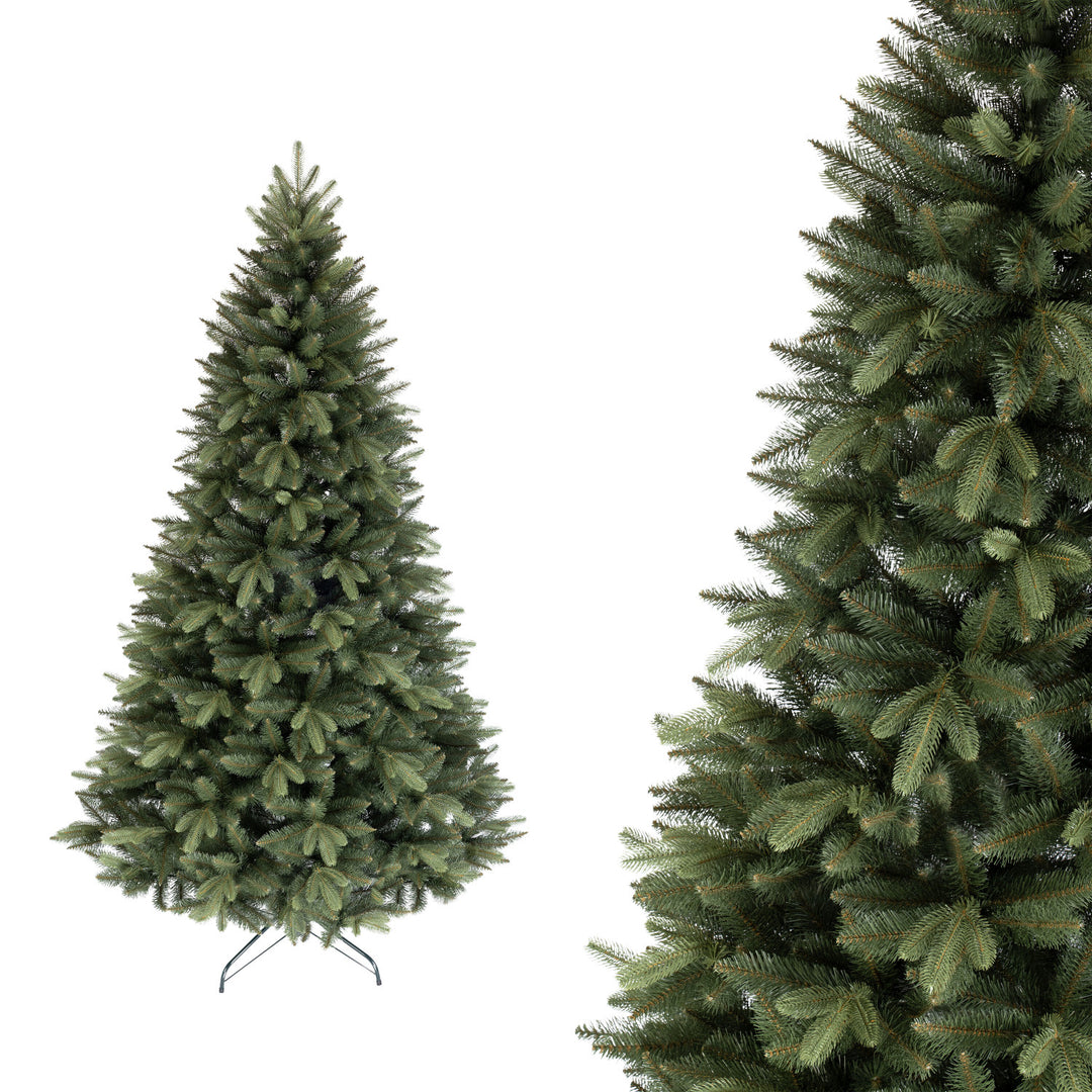 Árvore de Natal artificial Novatom, abeto escandinavo, ramos em PE, 180 cm, SSGPE180