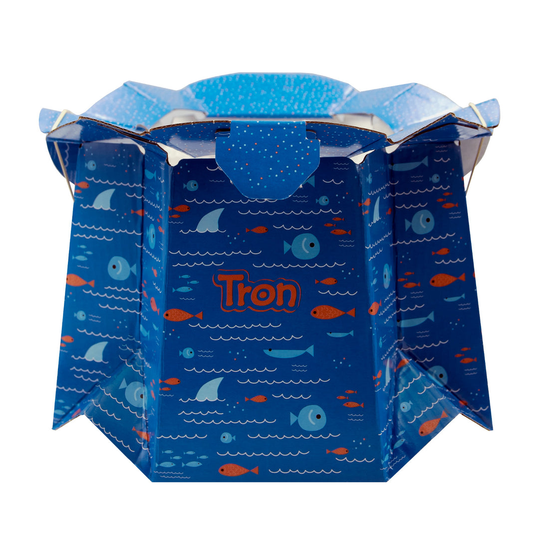 Orinal infantil desechable, soporta una presión de 30 kg, fácil de usar, absorbe líquidos y elimina olores, diseño: pez