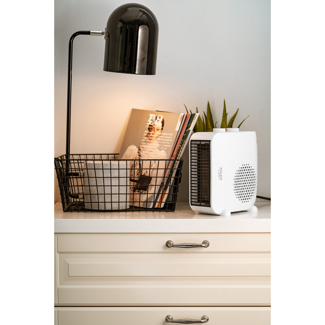 Adler AD 7725 Ventilador calefactor, Multifunción, Termoventilador, 2000W, Color blanco