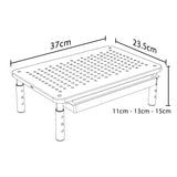 Maclean MC-946 Soporte Ergonómico para Monitor/Portátil con Cajón, Tamaño de Pantalla de 13 a 32 Pulgadas, Altura Ajustable, Capacidad de Carga de hasta 20 kg