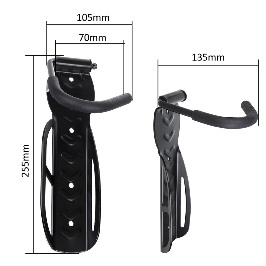 2x Suporte de parede para bicicleta Maclean, vertical, aço, carga máxima 30 kg, MC-432