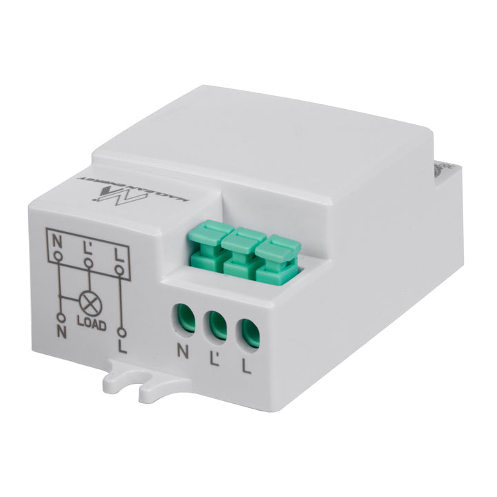 Detetor de movimento de micro-ondas Maclean MCE316, alcance de 8 m, carga máxima de 1200 W, IP20, 5,8 GHz