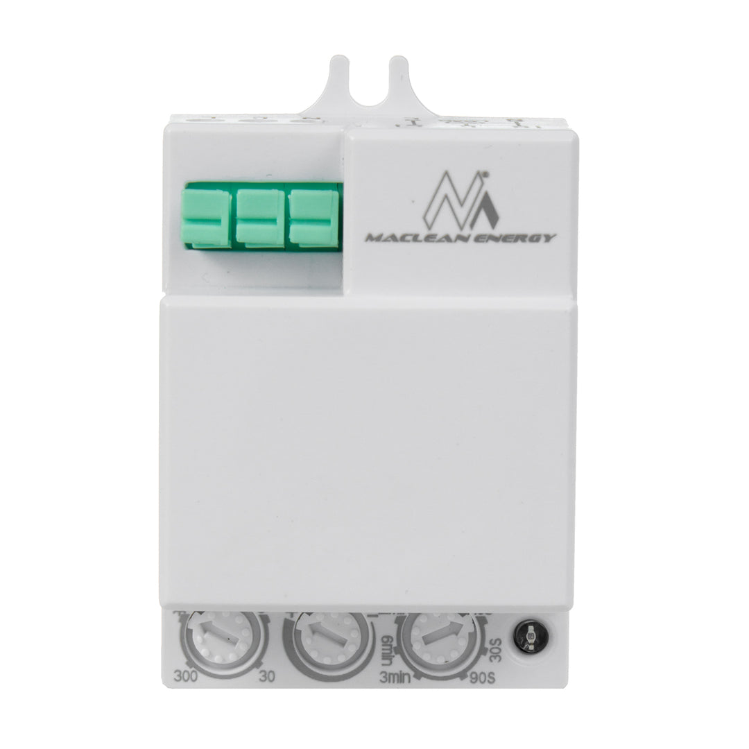 Detetor de movimento de micro-ondas Maclean MCE316, alcance de 8 m, carga máxima de 1200 W, IP20, 5,8 GHz