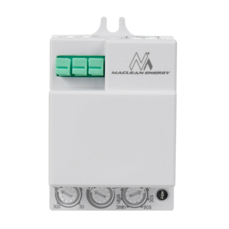 Detetor de movimento de micro-ondas Maclean MCE316, alcance de 8 m, carga máxima de 1200 W, IP20, 5,8 GHz