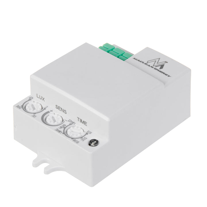 Detetor de movimento de micro-ondas Maclean MCE316, alcance de 8 m, carga máxima de 1200 W, IP20, 5,8 GHz