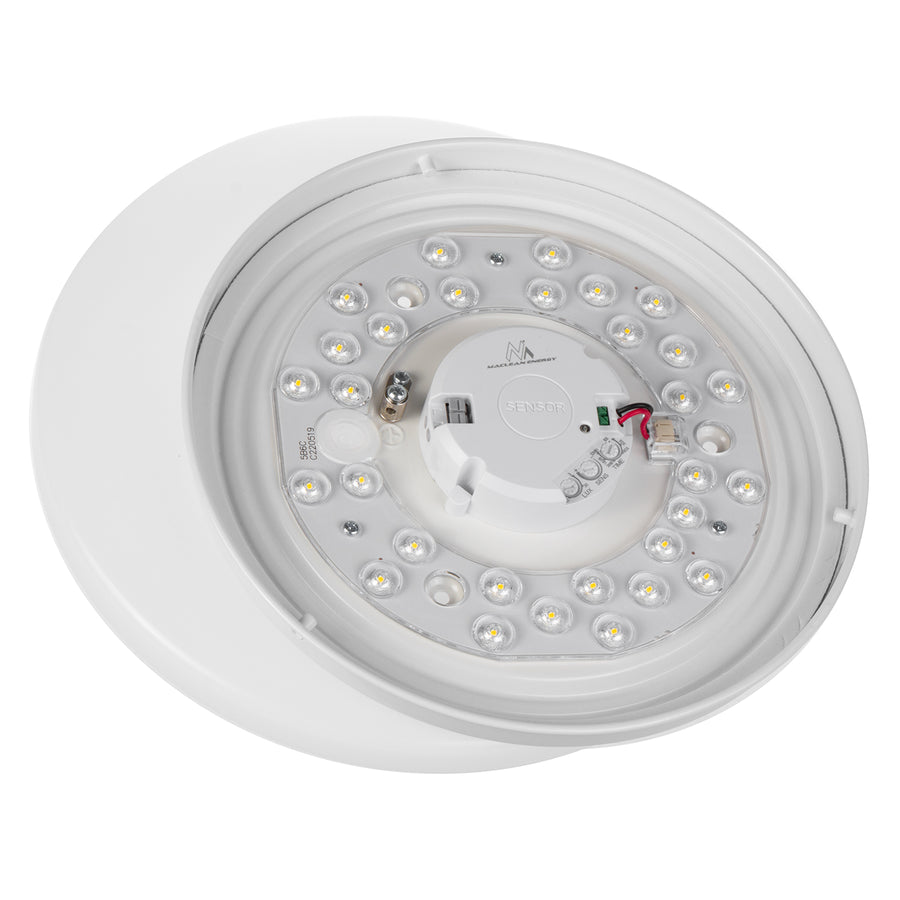 Luminária de teto LED Maclean MCE347 com sensor, sensor de micro-ondas 5,8 GHz, 4000 K, 12 W, 950 lm, IP44