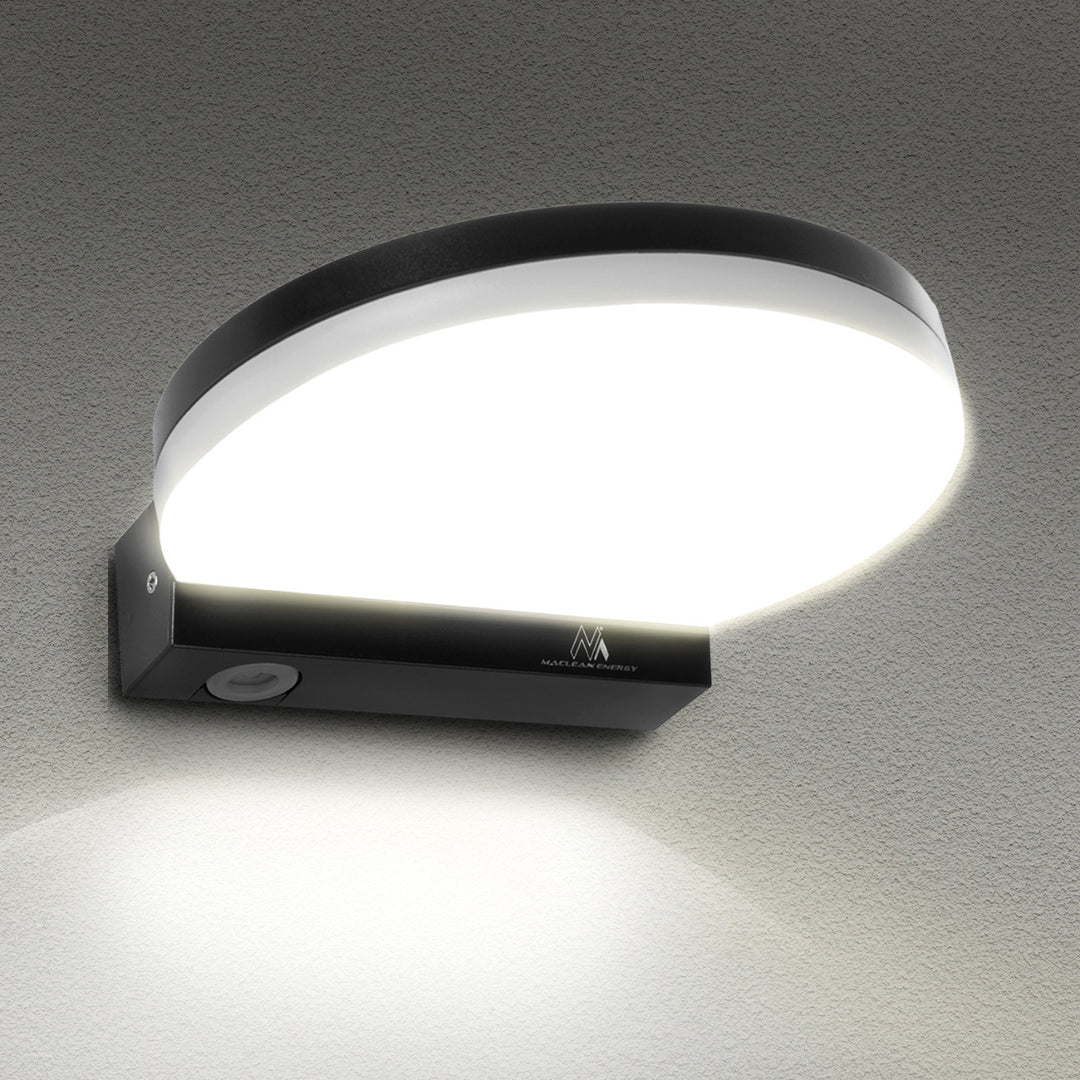 Lâmpada LED Maclean MCE346 B, preta, 15 W, IP65, 1300 lm, branco neutro (4000 K)