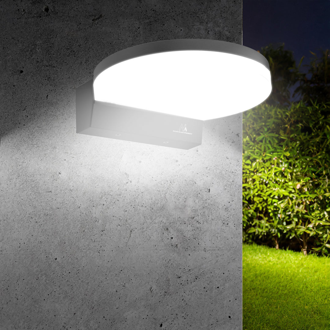 Lâmpada LED Maclean MCE346 B, preta, 15 W, IP65, 1300 lm, branco neutro (4000 K)