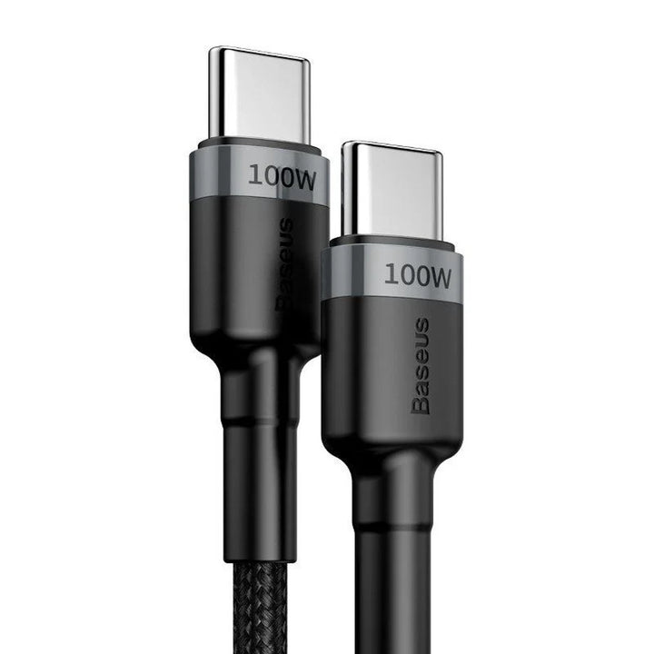 Baseus Cafule CATKLF-ALG1 Cabo de Carregamento Rápido 3.0 5A USB-C PD 2.0 200 cm com Suporte para Carregamento Rápido de 100 W