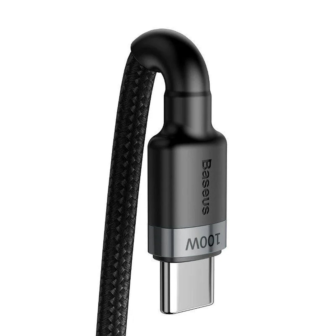 Baseus Cafule CATKLF-ALG1 Cabo de Carregamento Rápido 3.0 5A USB-C PD 2.0 200 cm com Suporte para Carregamento Rápido de 100 W