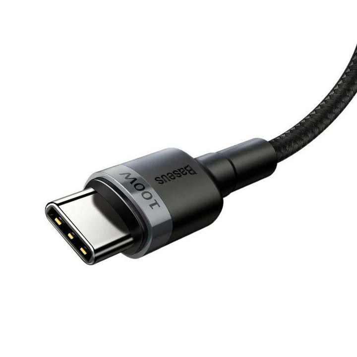 Baseus Cafule CATKLF-ALG1 Cabo de Carregamento Rápido 3.0 5A USB-C PD 2.0 200 cm com Suporte para Carregamento Rápido de 100 W
