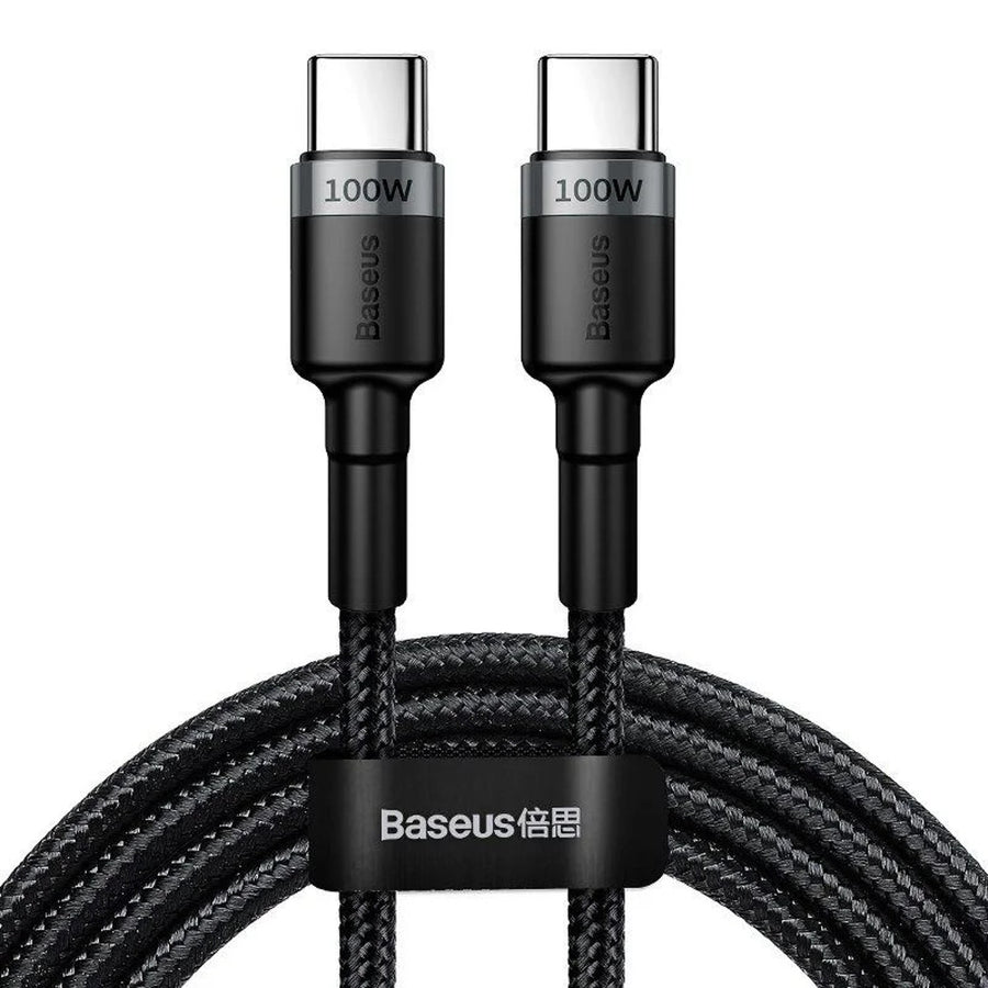 Cable USB-C PD 2.0 200cm Baseus Cafule CATKLF-ALG1 Quick Charge 3.0 5A con soporte de carga rápida de 100W