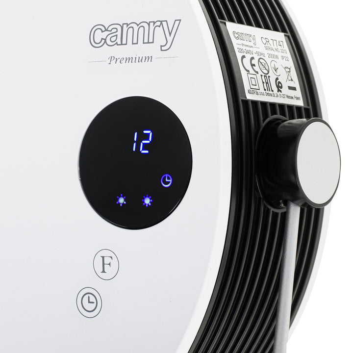 Calefactor de baño Camry, potencia 2000W, 2 niveles de calefacción, pantalla LCD, mando a distancia, CR 7747