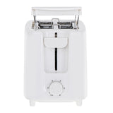 Tostadora Adler, 6 niveles de regulación, rejilla para panecillos, 900W, blanca, AD 3223