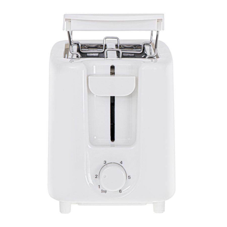 Tostadora Adler, 6 niveles de regulación, rejilla para panecillos, 900W, blanca, AD 3223