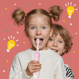 Escova de dentes sónica infantil SEAGO, rosa, 1xAA 1,5V (não incluída), 3 pontas de substituição, SG-977 rosa