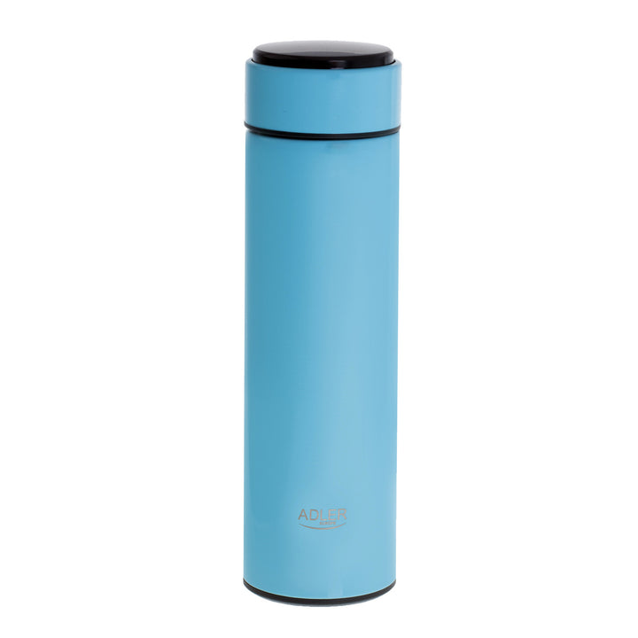 Termo Adler, pantalla táctil LED, capacidad 473 ml, color azul, AD 4506