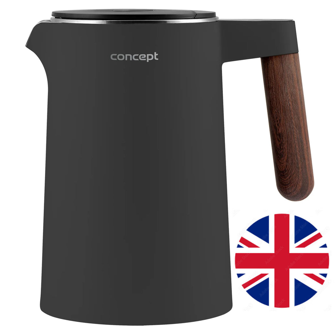 Concept Norwood RK3305 Hervidor de acero inoxidable con control de temperatura para mantener caliente 1,5L 1850-2200W Gris oscuro